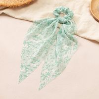 Simple Style Long Streamer Knotted Head Rope Tie Dye Color Headscarf sku image 1