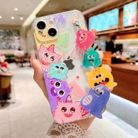 Cartoon Pattern Painted Bracelet Iphone 13 Pro Max Phone Case main image 5