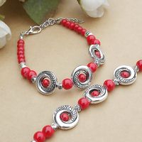 Ethnic Retro Jewelry Accessories Colorful Beads Micro Glass Bead Women's Alloy Bracelet sku image 2