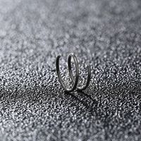 Nordic Style Hip Hop Fashion Stainless Steel S Shape The Answer Nose Ring Nightclub (short And Sexy) Evening Party Special Occasion Unset main image 11