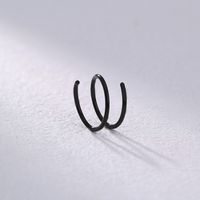 Nordic Style Hip Hop Fashion Stainless Steel S Shape The Answer Nose Ring Nightclub (short And Sexy) Evening Party Special Occasion Unset main image 12
