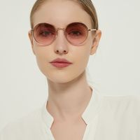 Round Frame Metal Beach New Sunglasses sku image 6