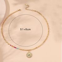 Ethnic Style Geometric Stainless Steel Necklace Plating Stainless Steel Necklaces sku image 1