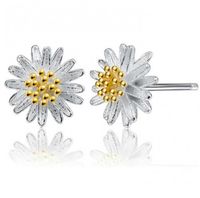 Fashion Simple Little Daisy Sunflower  Chrysanthemum Ear Studs Wholesale main image 2