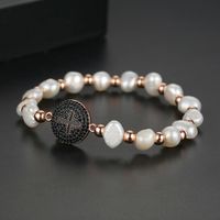 Jinseqi Perles Bracelet De Mode Coréenne Style Rond Croix Perle Bracelet Taille Réglable Bracelet Cadeau Femmes sku image 5