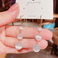 New Fashion Elegant Opal Beads Earrings Women Wholesale main image 3