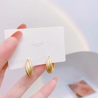 1 Set Ins Style C Shape Plating Alloy No Inlaid Earrings main image 3