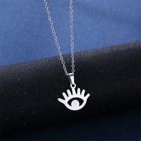 Women's Simple Style Devil's Eye Eye Stainless Steel Titanium Steel Pendant Necklace Jewelry Sets main image 3