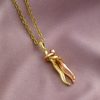 Wholesale Fashion Geometric 304 Stainless Steel Copper 18K Gold Plated No Inlaid Necklace main image 4