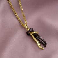 Wholesale Fashion Geometric 304 Stainless Steel Copper 18K Gold Plated No Inlaid Necklace sku image 4