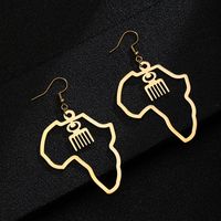 Fashion Geometric Plating 201 Stainless Steel None 18K Gold Plated Earrings main image 5
