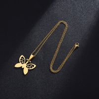 Fashion Butterfly Stainless Steel Plating None 18K Gold Plated Women'S Necklace main image 5