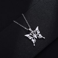 Fashion Butterfly Stainless Steel Plating None 18K Gold Plated Women'S Necklace sku image 2