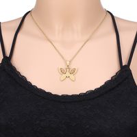 Fashion Butterfly Stainless Steel Plating None 18K Gold Plated Women'S Necklace main image 2
