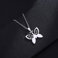 Fashion Butterfly Stainless Steel Plating None 18K Gold Plated Women'S Necklace sku image 1