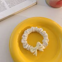 Fashion Solid Color Bow Hair Rope Women's Simple Hair Accessory main image 5