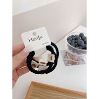 Autumn And Winter Thick Hair Rope Bear Pattern Hair Accessories sku image 2