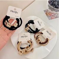 Autumn And Winter Thick Hair Rope Bear Pattern Hair Accessories main image 1