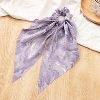 Cute Style Tie-dye Color Long Streamer Knotted Head Rope Bow Shape Hair Scrunchies sku image 3