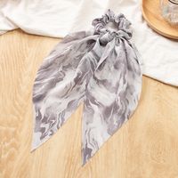 Cute Style Tie-dye Color Long Streamer Knotted Head Rope Bow Shape Hair Scrunchies sku image 1