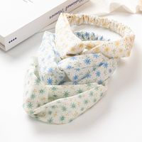 Simple Style Flower Pattern Fabric Women's Cross-knotted Hair Band main image 1