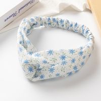 Simple Style Flower Pattern Fabric Women's Cross-knotted Hair Band main image 3