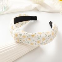 New Style Wide Edge Striped Plaid Color Floral Hair Accessories Headband main image 3