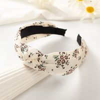 New Style Wide Edge Striped Plaid Color Floral Hair Accessories Headband main image 4