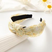 New Style Wide Edge Striped Plaid Color Floral Hair Accessories Headband main image 5