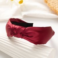 Simple Style Wide Edge Solid Color Hair Accessories Headband main image 4