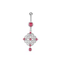 Faux Gem Inlaid Belly Ring Navel Stud 5 Pieces Set main image 4