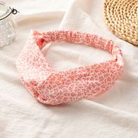 Simple Style Floral Pattern Fabric Cross-knotted Women's Hair Band main image 2