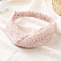 Simple Style Floral Pattern Fabric Cross-knotted Women's Hair Band main image 4