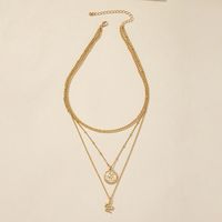Three-layer Twin Tag Snake Creative Personalized Clavicle Chain main image 5