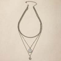 Three-layer Twin Tag Snake Creative Personalized Clavicle Chain main image 2
