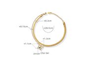 Fashion Ornament Jewelry Titanium Steel Inlay Zircon Animal Butterfly Foot Ornaments Anklet main image 2