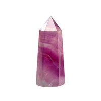 Natürliche Kristall Spalte Lila Fluorit Einzelnen Hexagonal Prism Säule Inländischen Ornamente main image 5