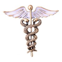 Classical Business Wedding Angel Wings Snake Alloy Zinc Spray Paint Men'S Brooches main image 2