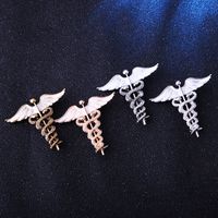 Classical Business Wedding Angel Wings Snake Alloy Zinc Spray Paint Men'S Brooches main image 3