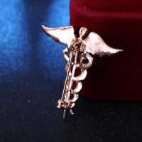 Classical Business Wedding Angel Wings Snake Alloy Zinc Spray Paint Men'S Brooches main image 6