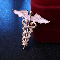 Classical Business Wedding Angel Wings Snake Alloy Zinc Spray Paint Men'S Brooches sku image 4