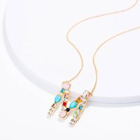 New Simple Fashion Exquisite Diamond English Letter Necklace Wholesale sku image 51