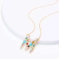 Nouveau Collier De Lettre Anglaise Diamant Exquis De Mode Simple En Gros sku image 51