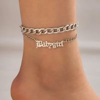 Fashion Alloy Geometric Pattern Letter Pattern Anklet Daily main image 1