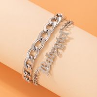 Fashion Alloy Geometric Pattern Letter Pattern Anklet Daily main image 2