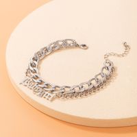 Fashion Alloy Geometric Pattern Letter Pattern Anklet Daily main image 5