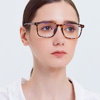 Gafas Anti-azul De Moda Para Mujeres Espejo De Computadora Cuadrado Gafas De Estudiante Hombres Marco De Memoria Espejo Plano Puede Hacer Miopía Al Por Mayor sku image 11