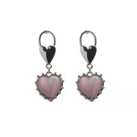 Cool Alloy Heart Earrings Shopping Inlay Opal Drop Earrings As Picture main image 5