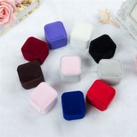 Formal Solid Color Flannel Fabric Jewelry Boxes main image 4
