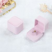Formal Solid Color Flannel Fabric Jewelry Boxes main image 2